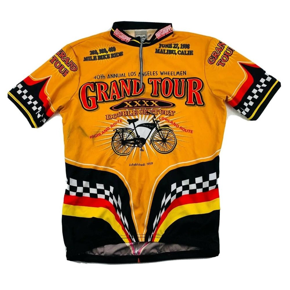 Vintage 98' Hot Shoppe Designs Bicycle Jersey Sz L